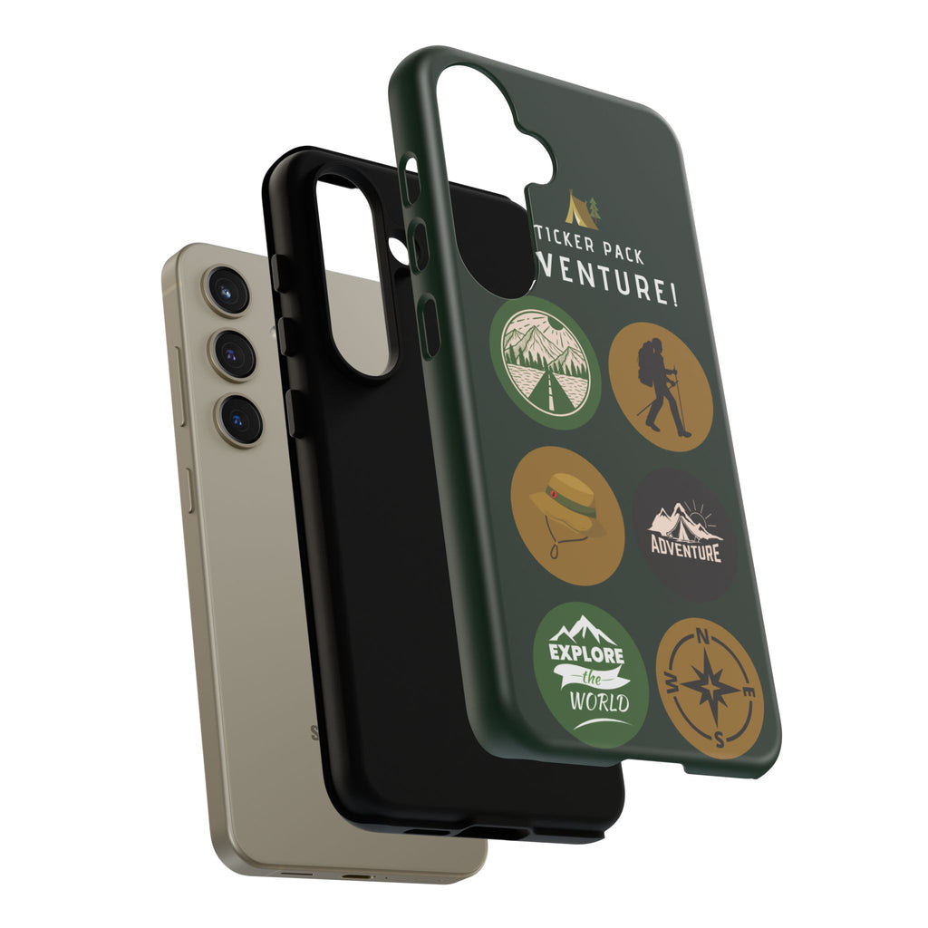 Adventure Hiking Phone Case — Outdoor Sticker Design