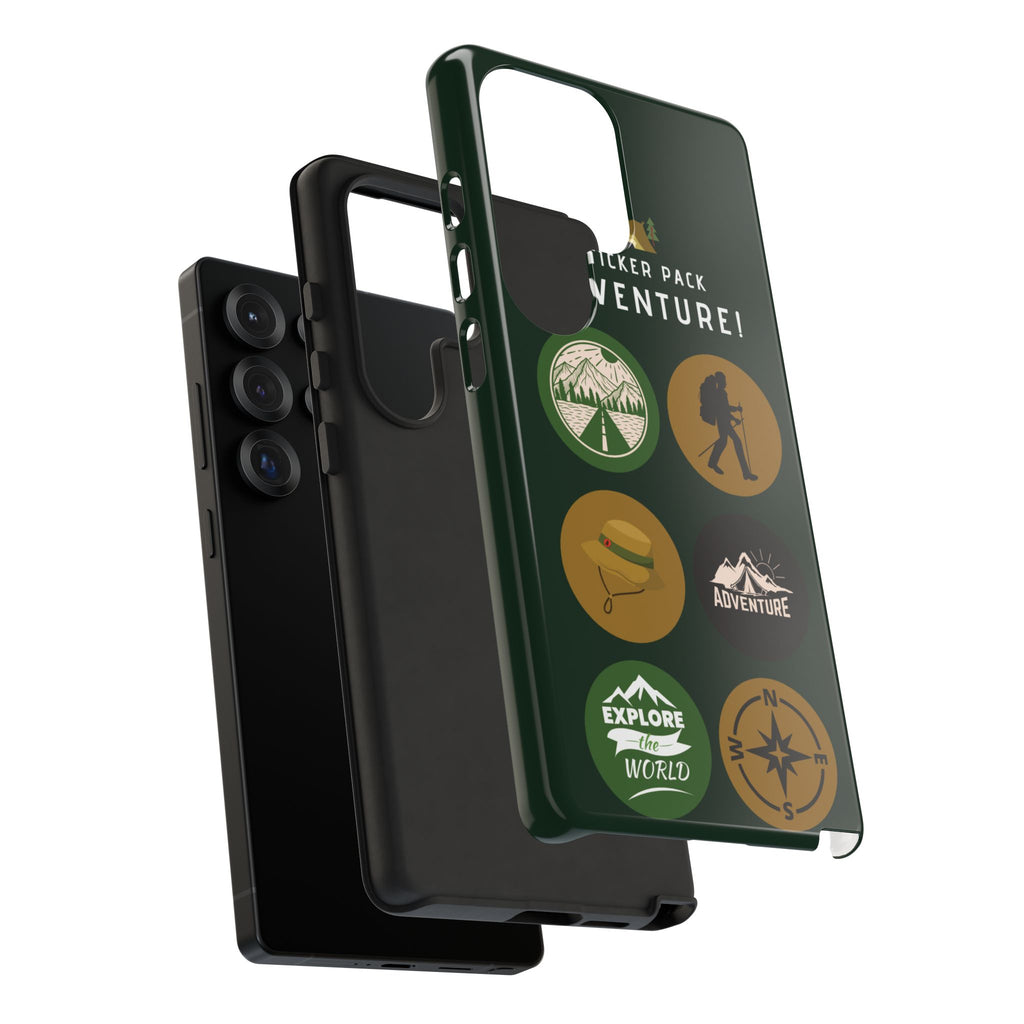 Adventure Hiking Phone Case — Outdoor Sticker Design