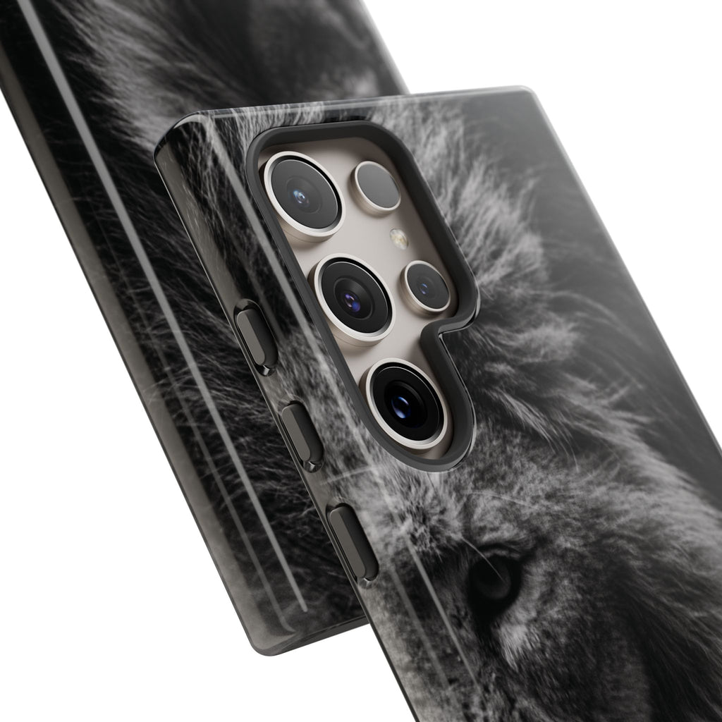 King Lion Phone Case — Majestic Wildlife Aesthetic Cover
