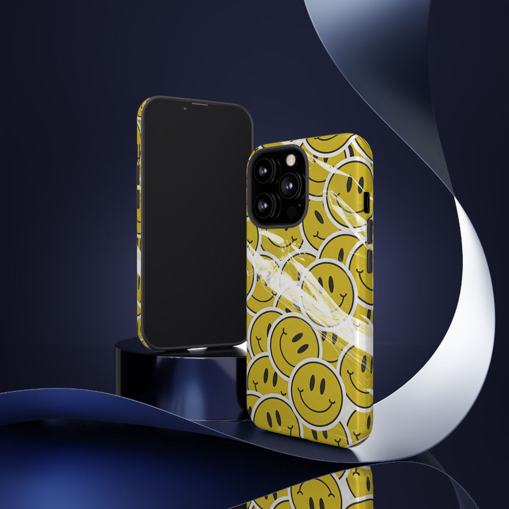 Smiley Face Phone Case — Happy Colorful Aesthetic Cover