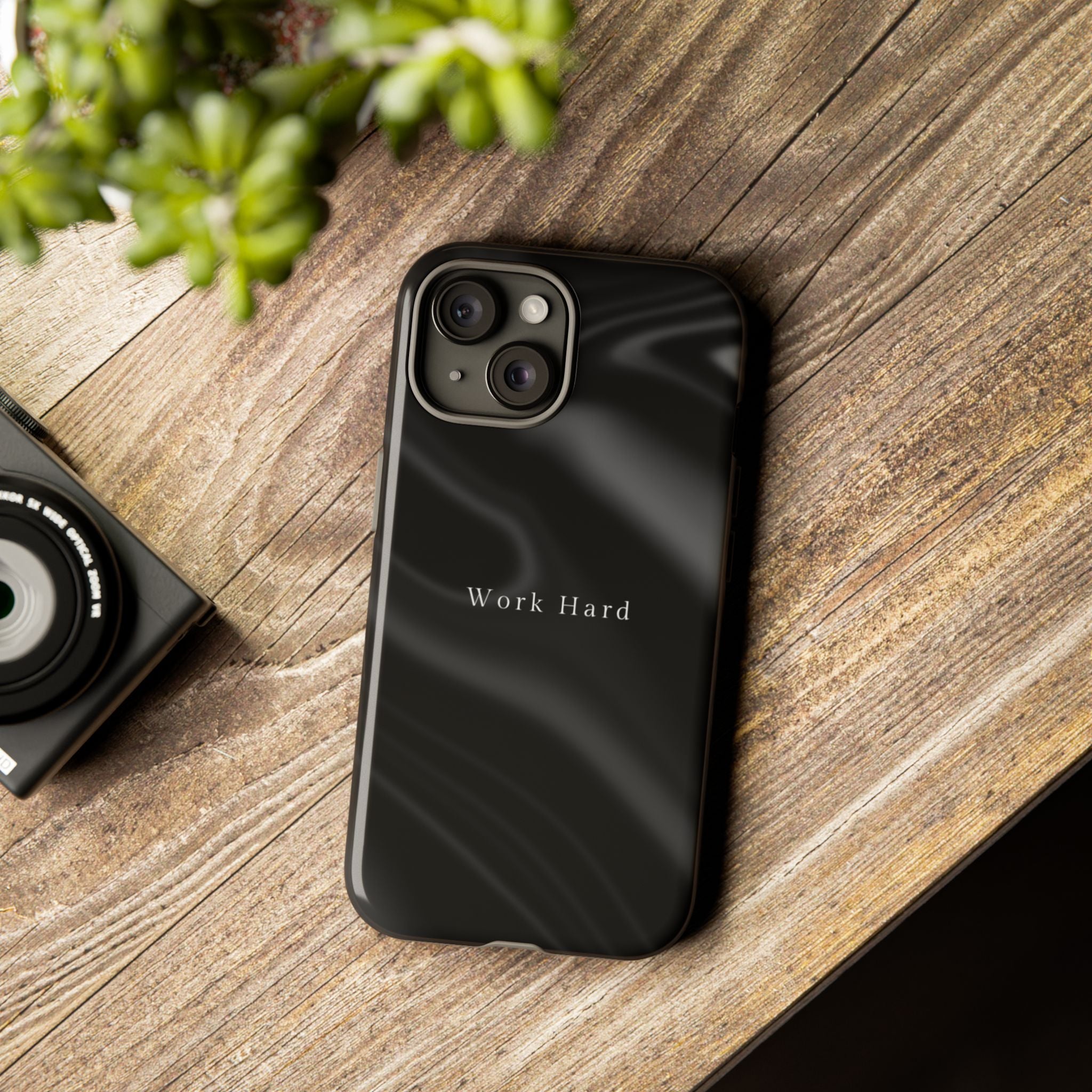 Work Hard Phone Case — Executive Hustle Aesthetic Cover