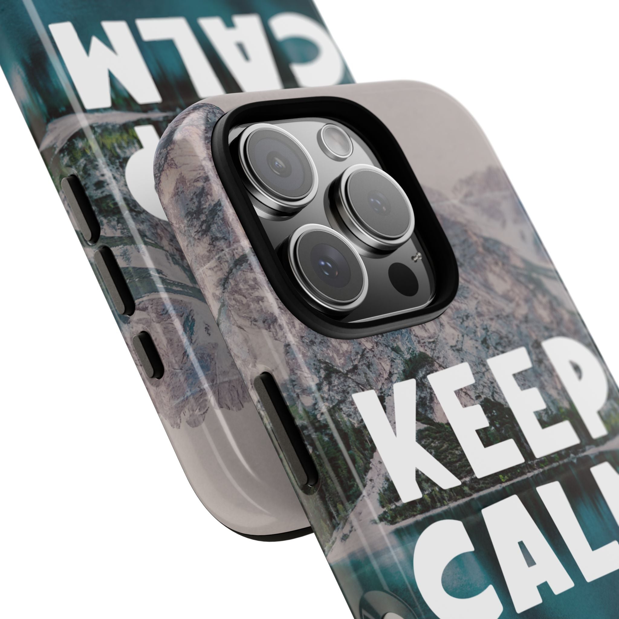 Keep Calm Phone Case — Minimalist Word Art Cover