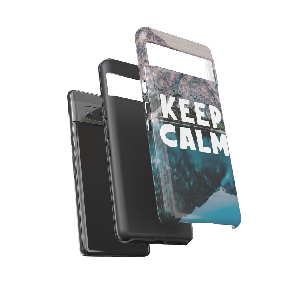 Keep Calm Phone Case — Minimalist Word Art Cover
