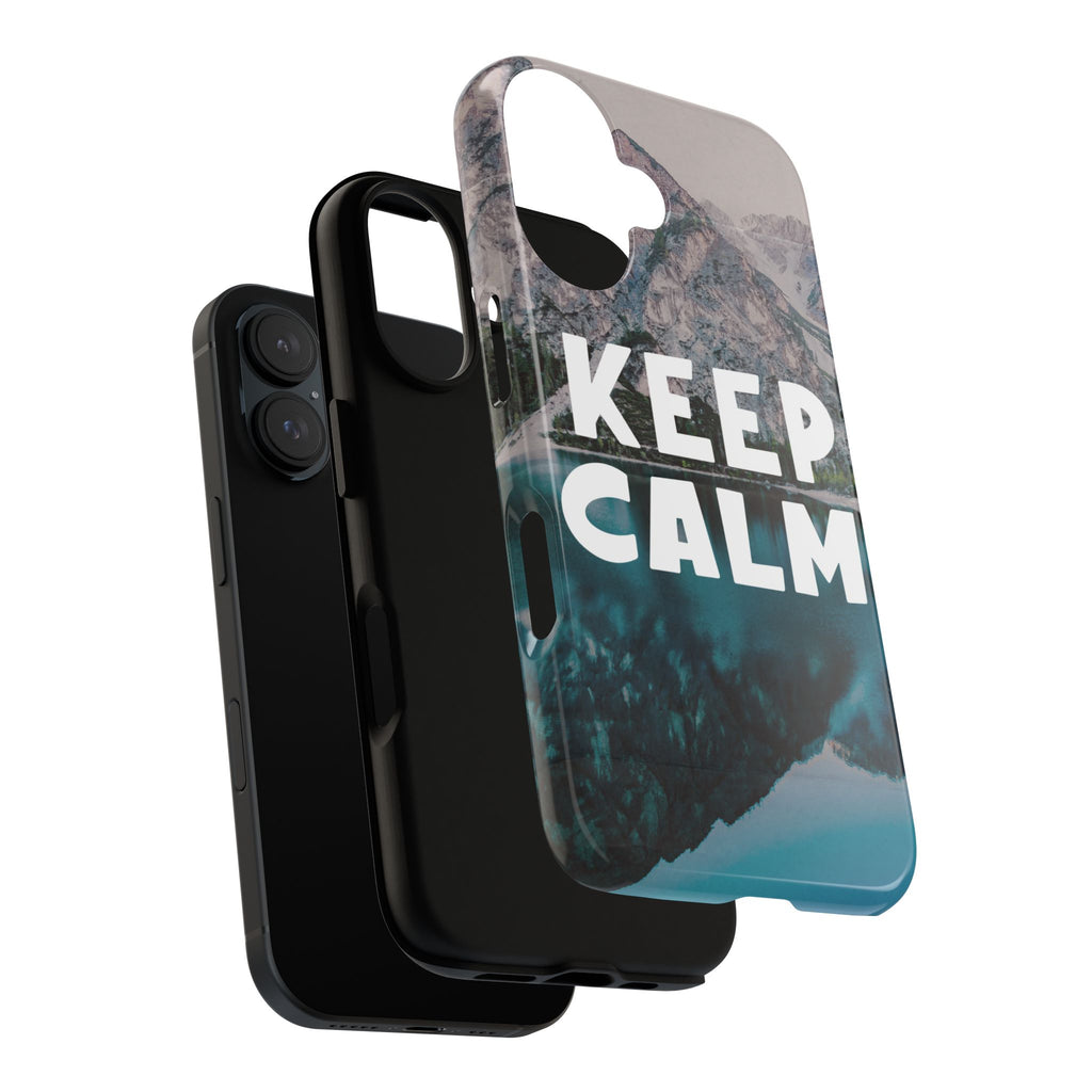 Keep Calm Phone Case — Minimalist Word Art Cover