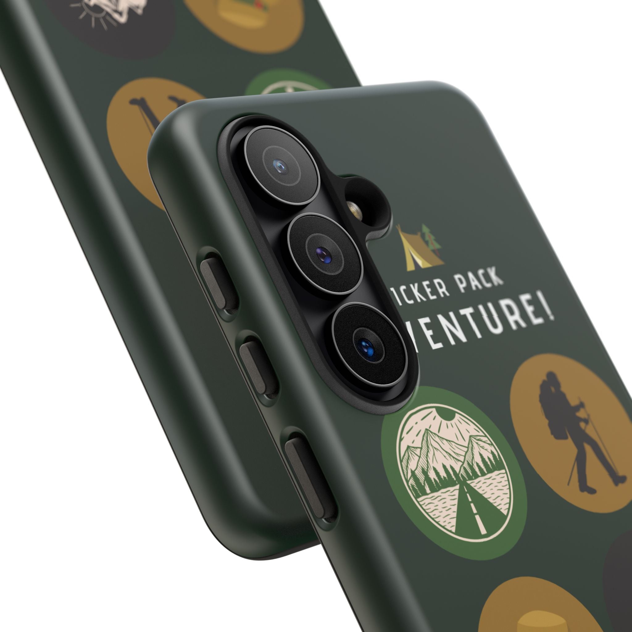 Adventure Hiking Phone Case — Outdoor Sticker Design