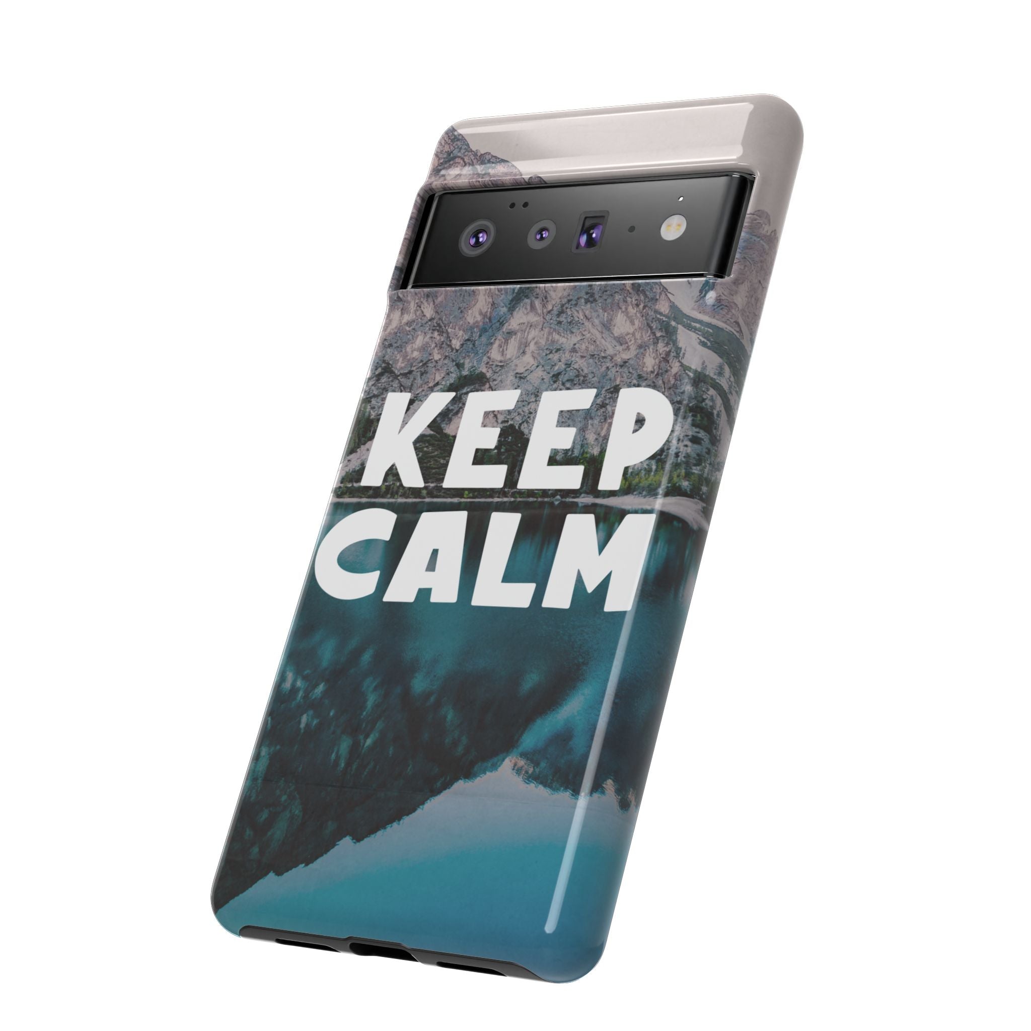 Keep Calm Phone Case — Minimalist Word Art Cover