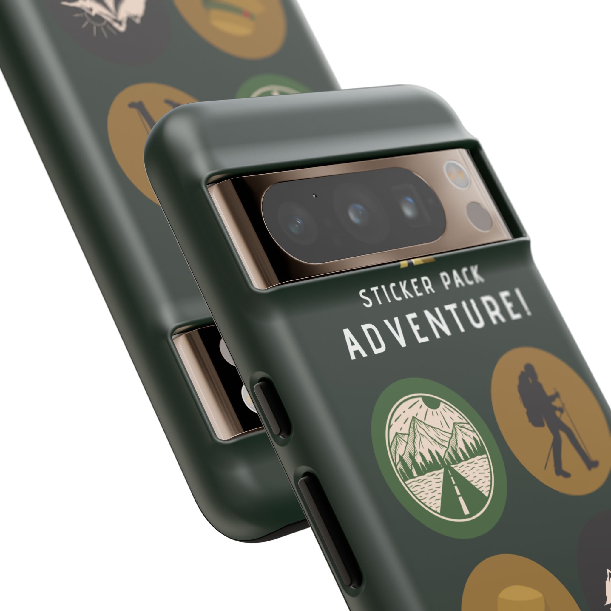 Adventure Hiking Phone Case — Outdoor Sticker Design