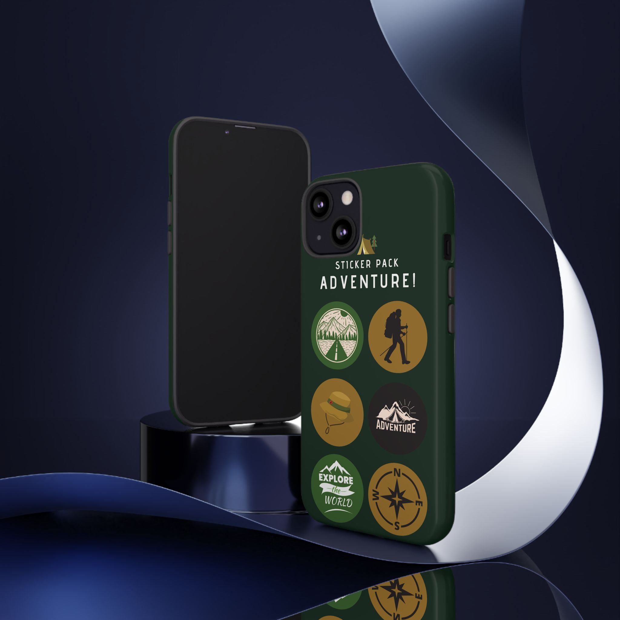 Adventure Hiking Phone Case — Outdoor Sticker Design