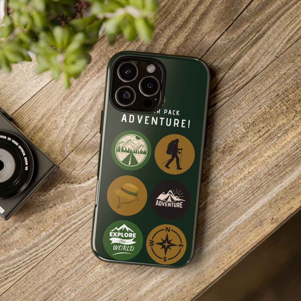 Adventure Hiking Phone Case — Outdoor Sticker Design