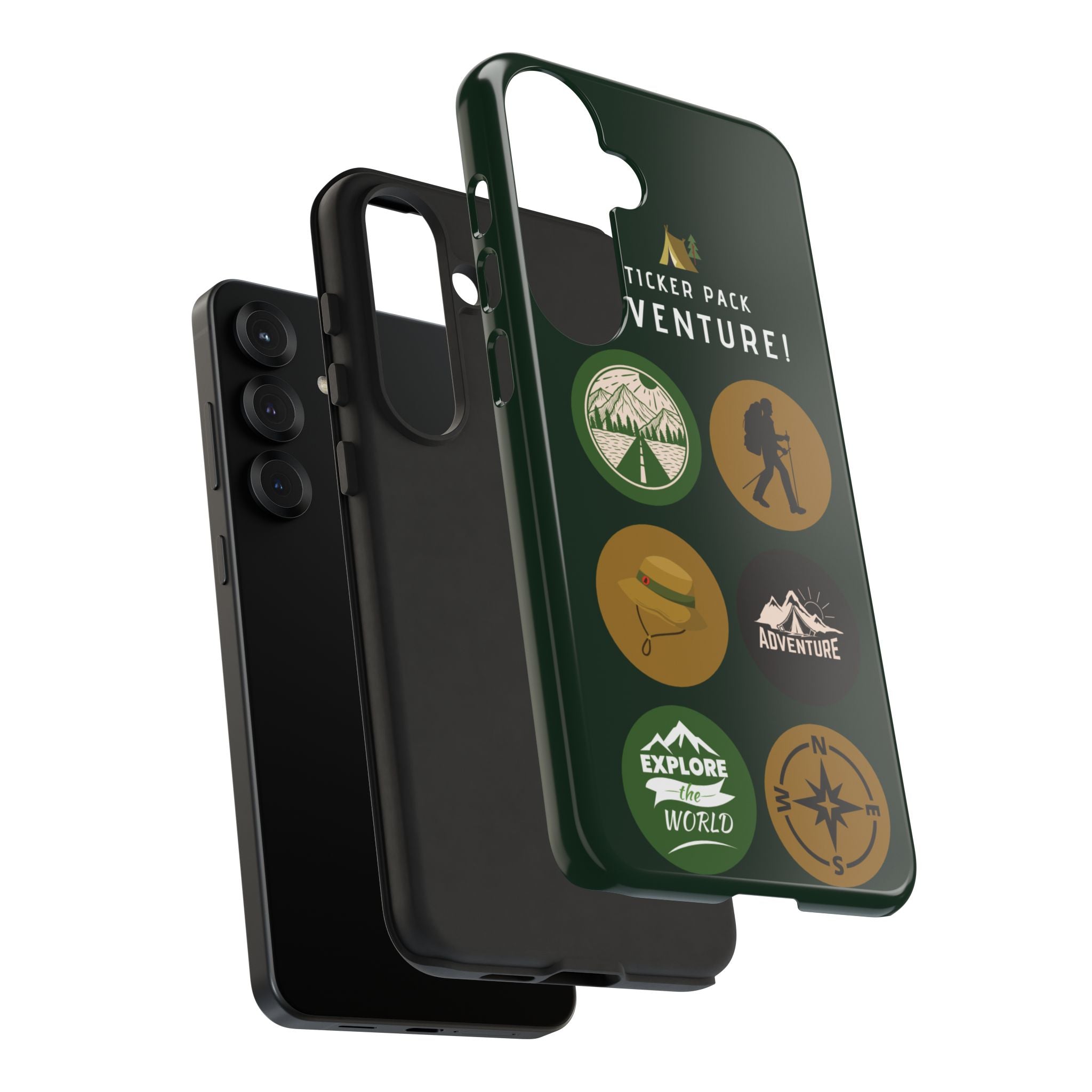 Adventure Hiking Phone Case — Outdoor Sticker Design