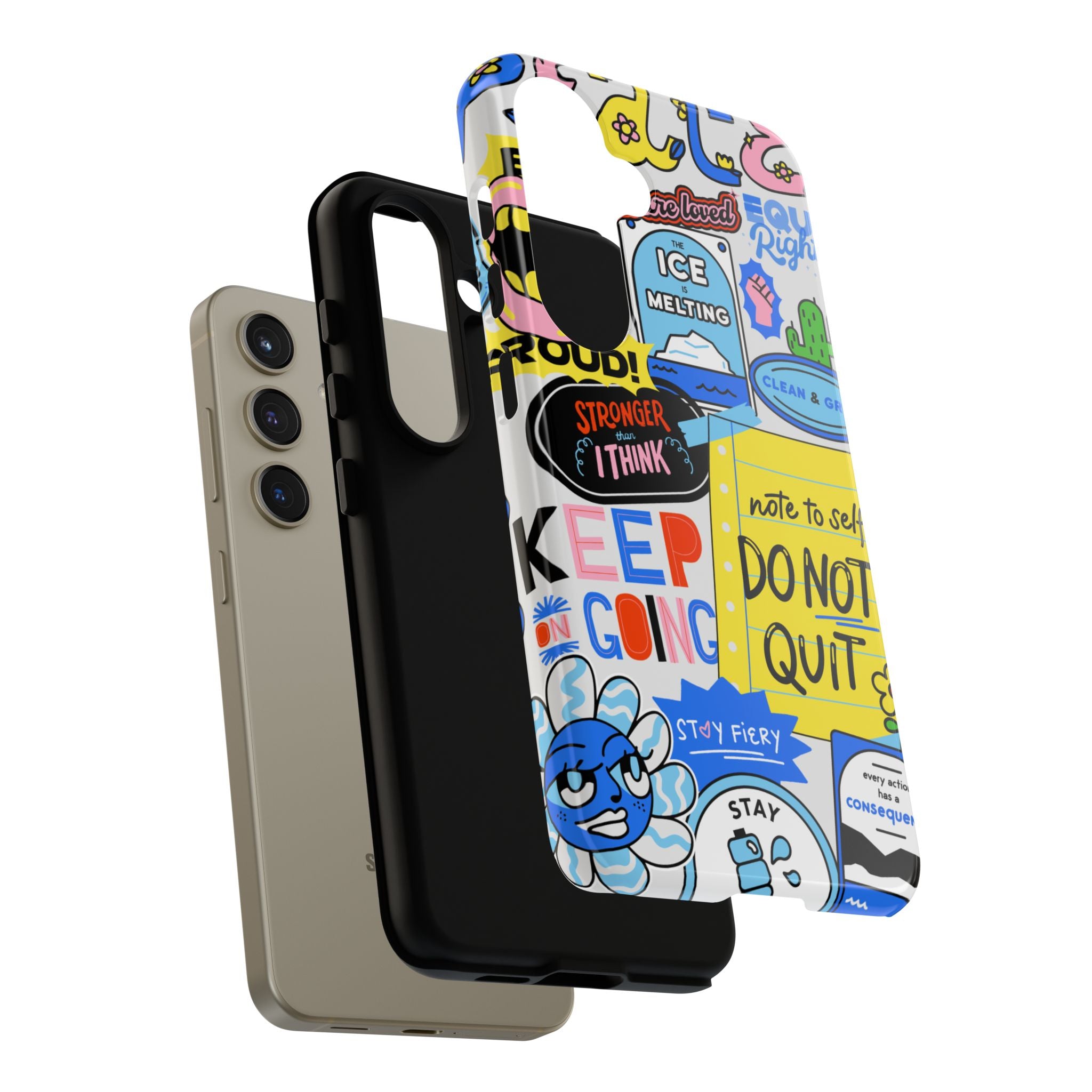 Optimist's Collage Phone Case — Colorful Positive Aesthetic