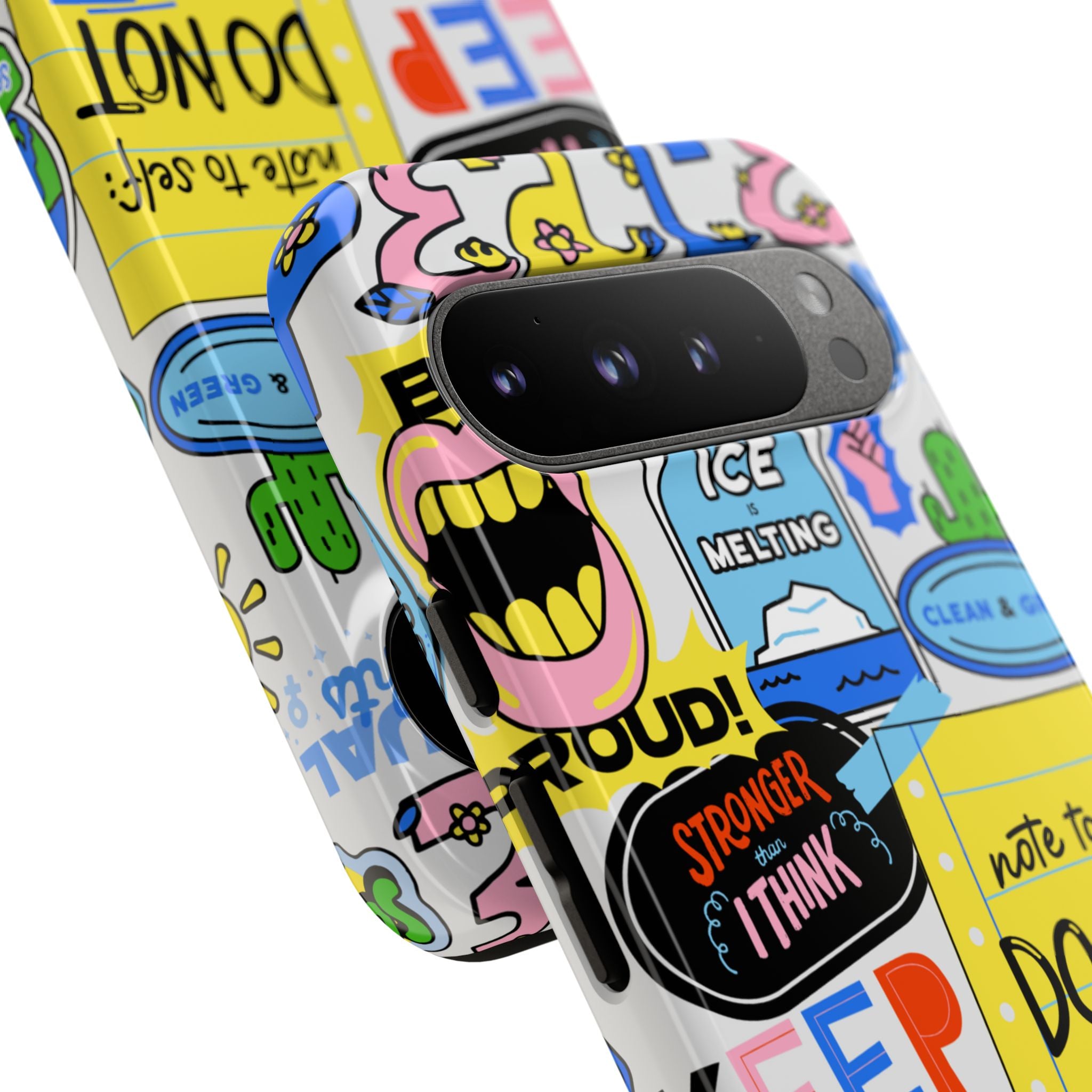 Optimist's Collage Phone Case — Colorful Positive Aesthetic