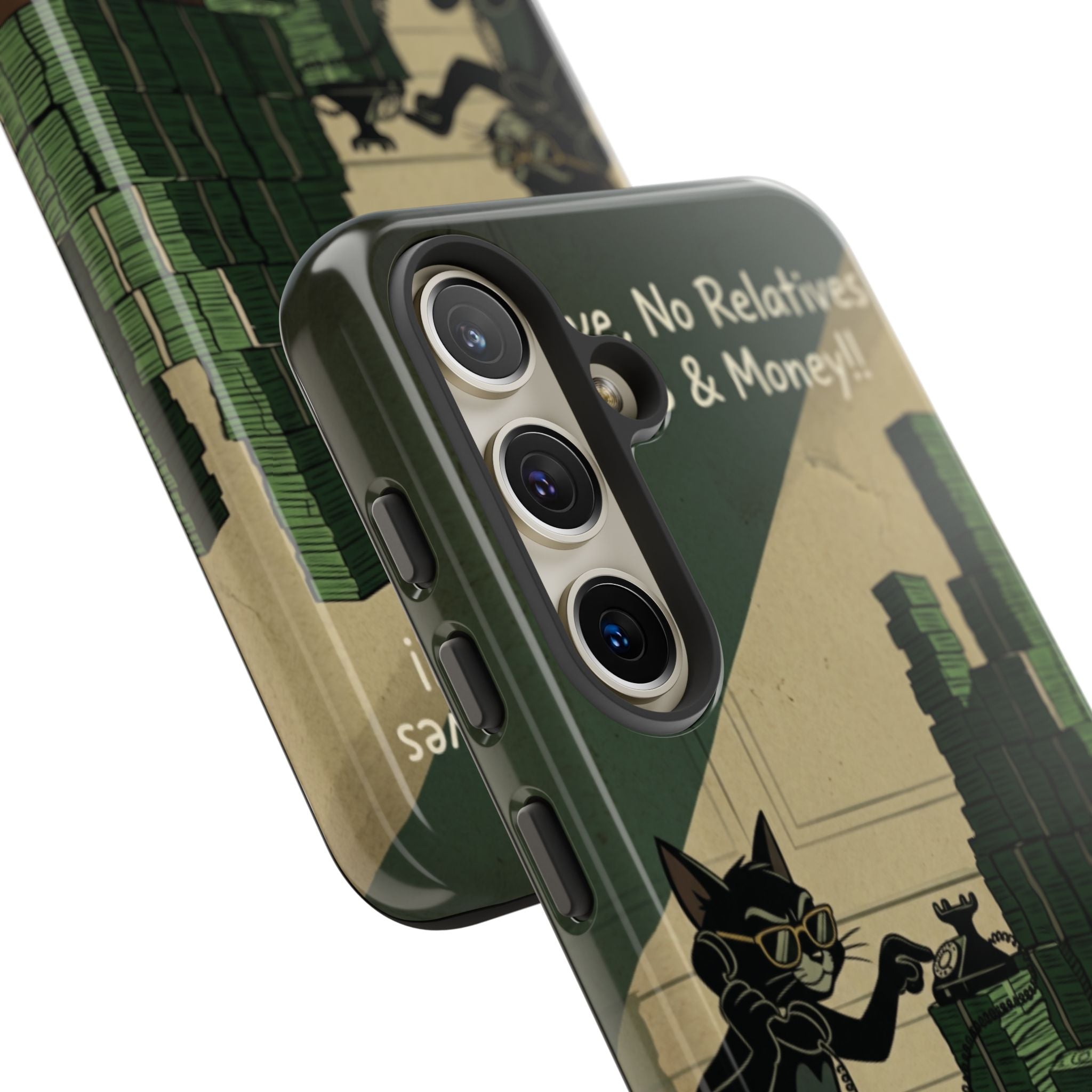 No Love No Relatives — Just Ego & Money Phone Case