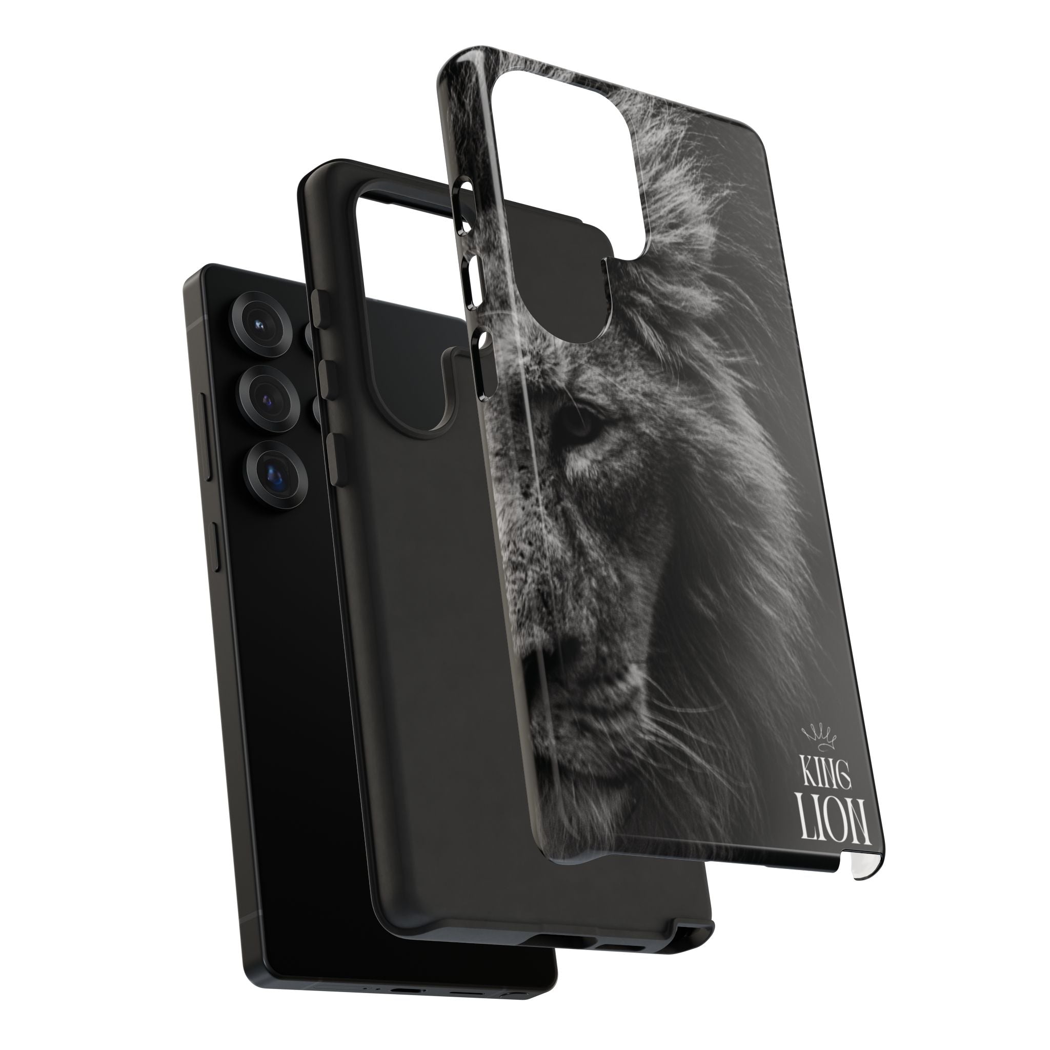 King Lion Phone Case — Majestic Wildlife Aesthetic Cover