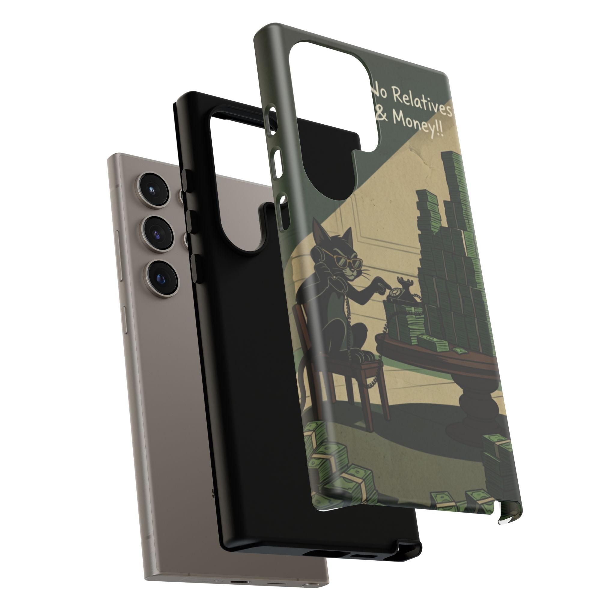 No Love No Relatives — Just Ego & Money Phone Case