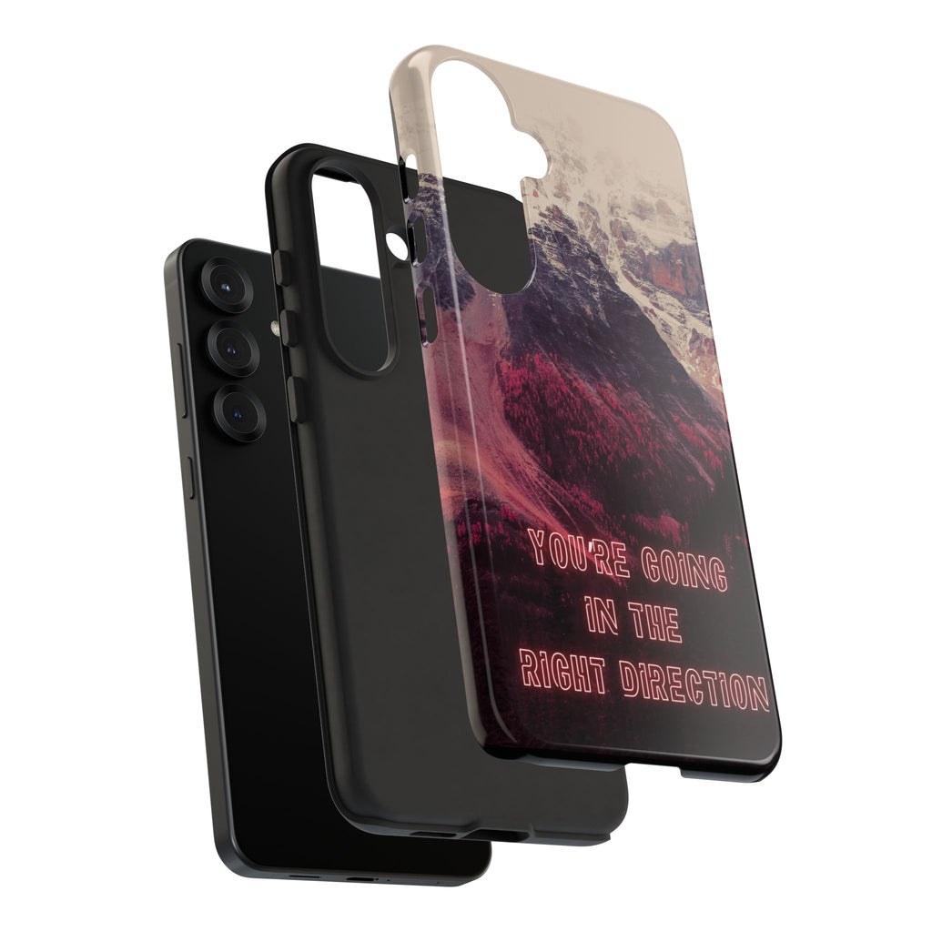 PEAK Motivational Phone Case — Word Art Minimal Design