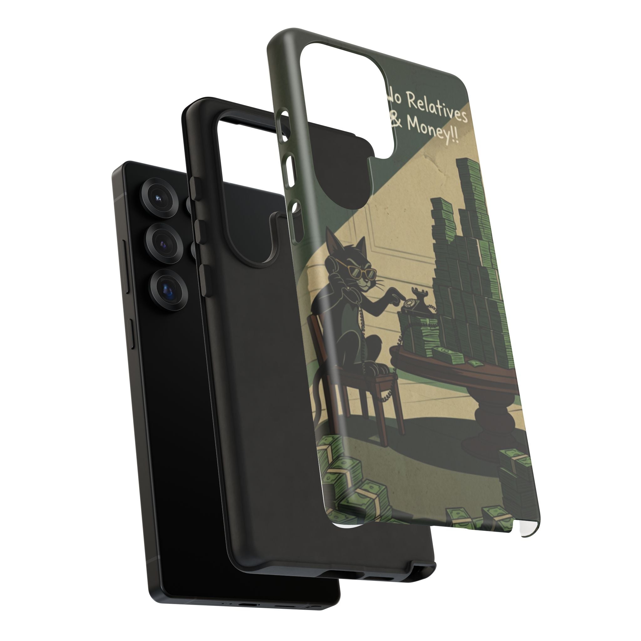No Love No Relatives — Just Ego & Money Phone Case
