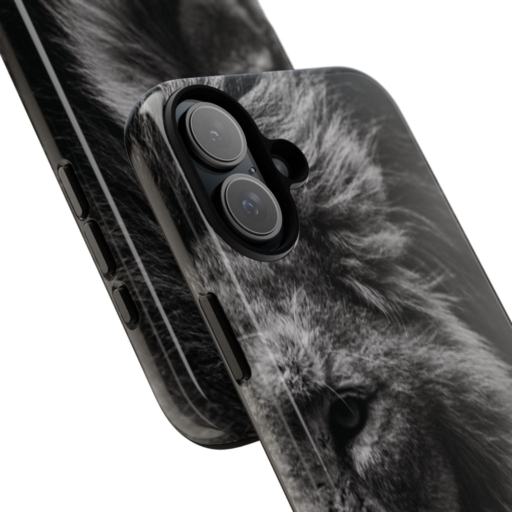 King Lion Phone Case — Majestic Wildlife Aesthetic Cover