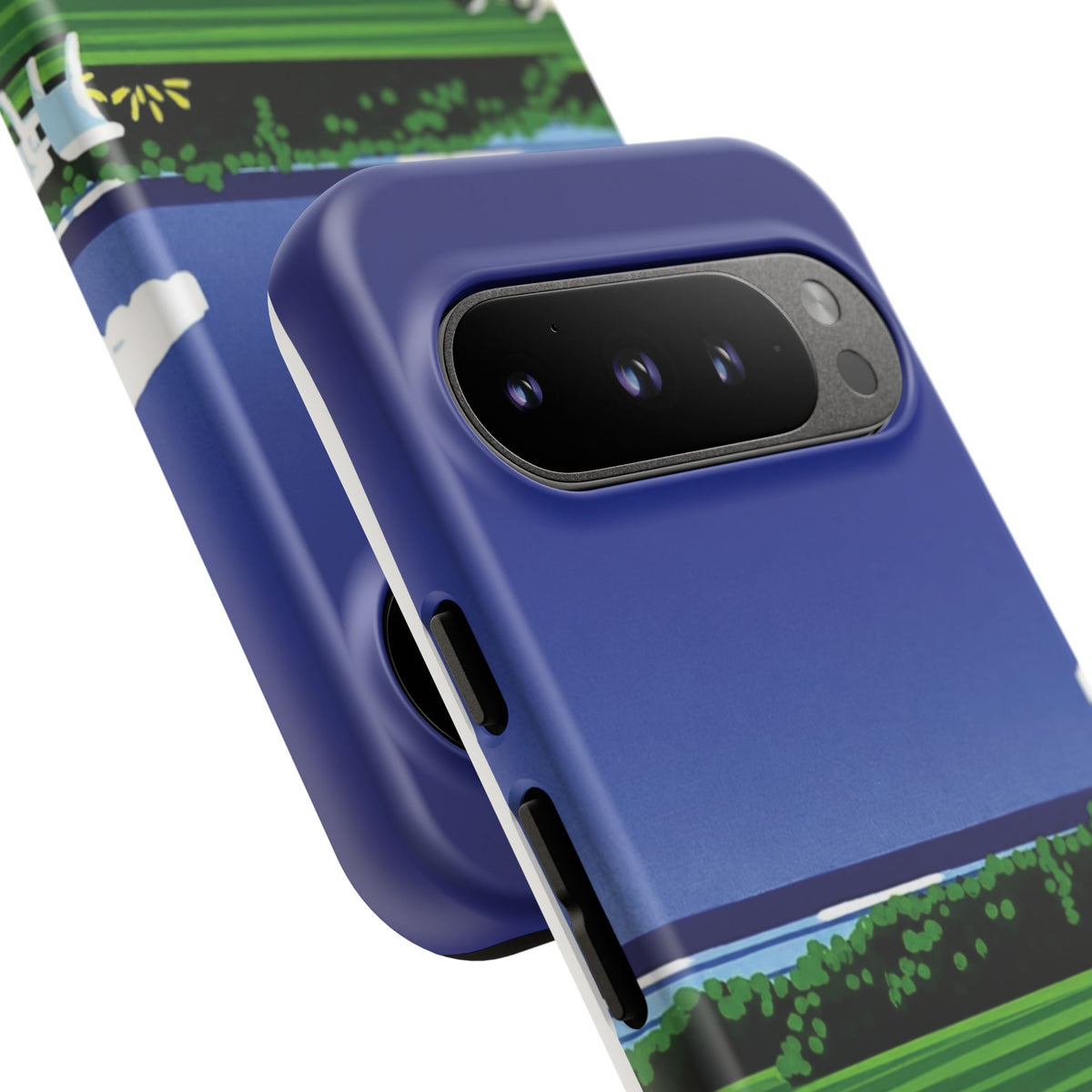 Poolside Phone Case — Bold Blue Summer Art Illustration