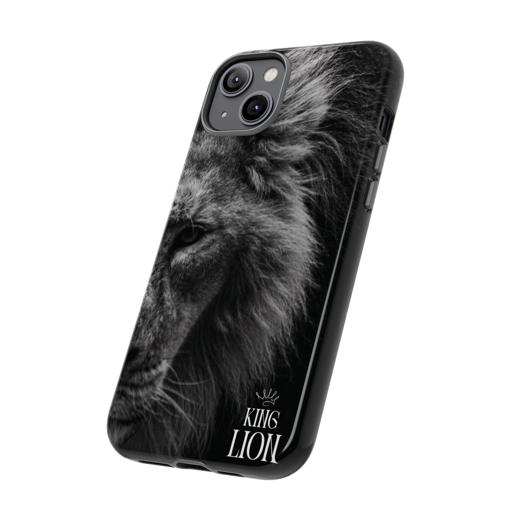 King Lion Phone Case — Majestic Wildlife Aesthetic Cover
