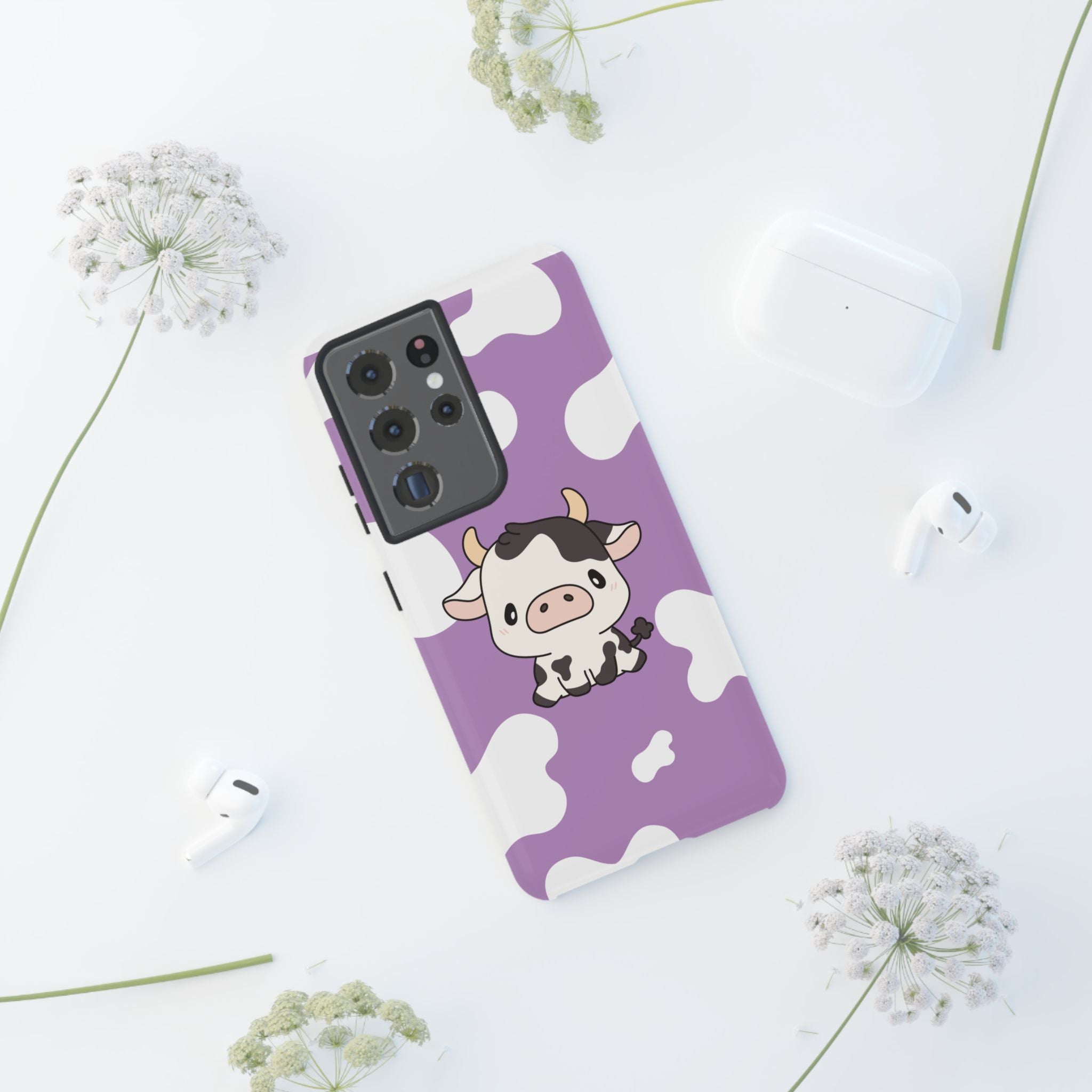 Lavender Moo-d Aesthetic Phone Case — Pastel Purple Design