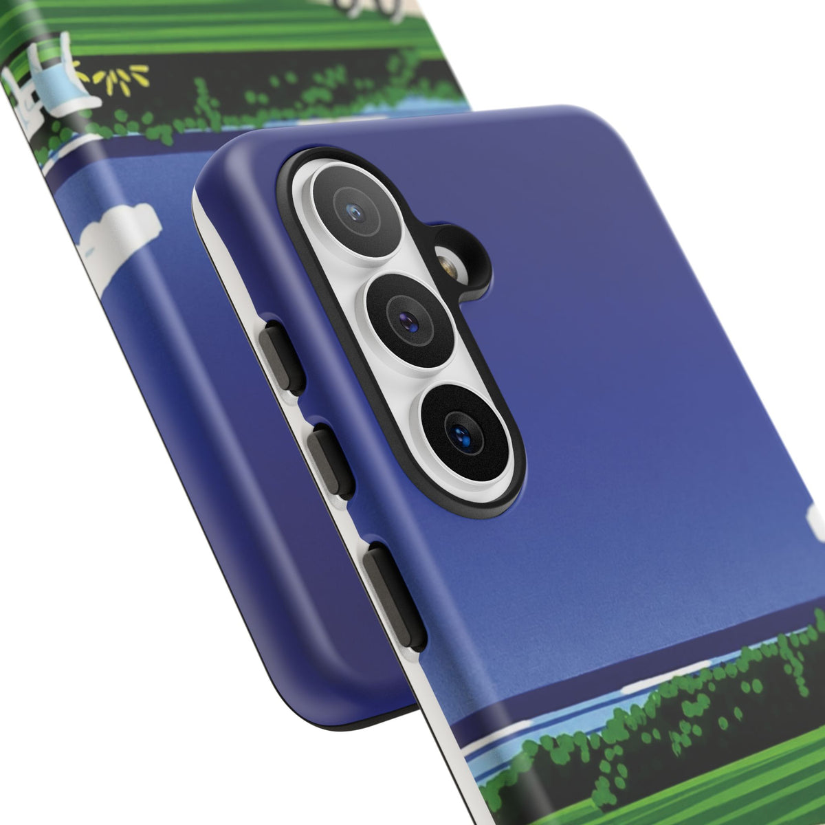 Poolside Phone Case — Bold Blue Summer Art Illustration