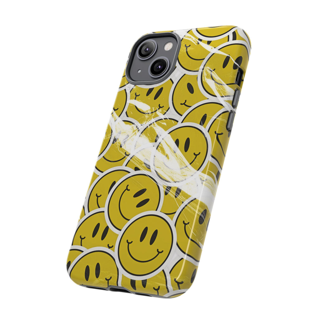 Smiley Face Phone Case — Happy Colorful Aesthetic Cover