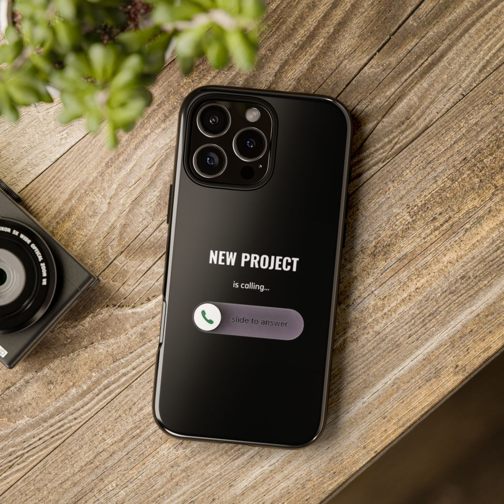 New Project Is Calling Phone Case — Entrepreneur Dark Bold