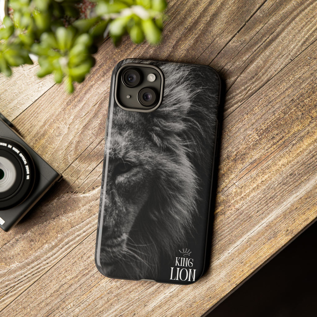King Lion Phone Case — Majestic Wildlife Aesthetic Cover