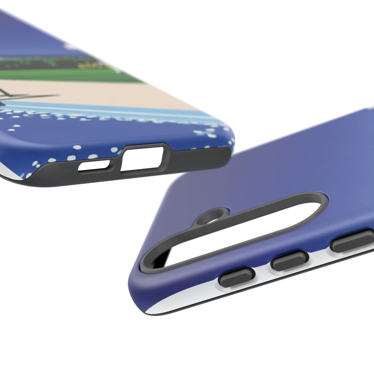 Poolside Phone Case — Bold Blue Summer Art Illustration