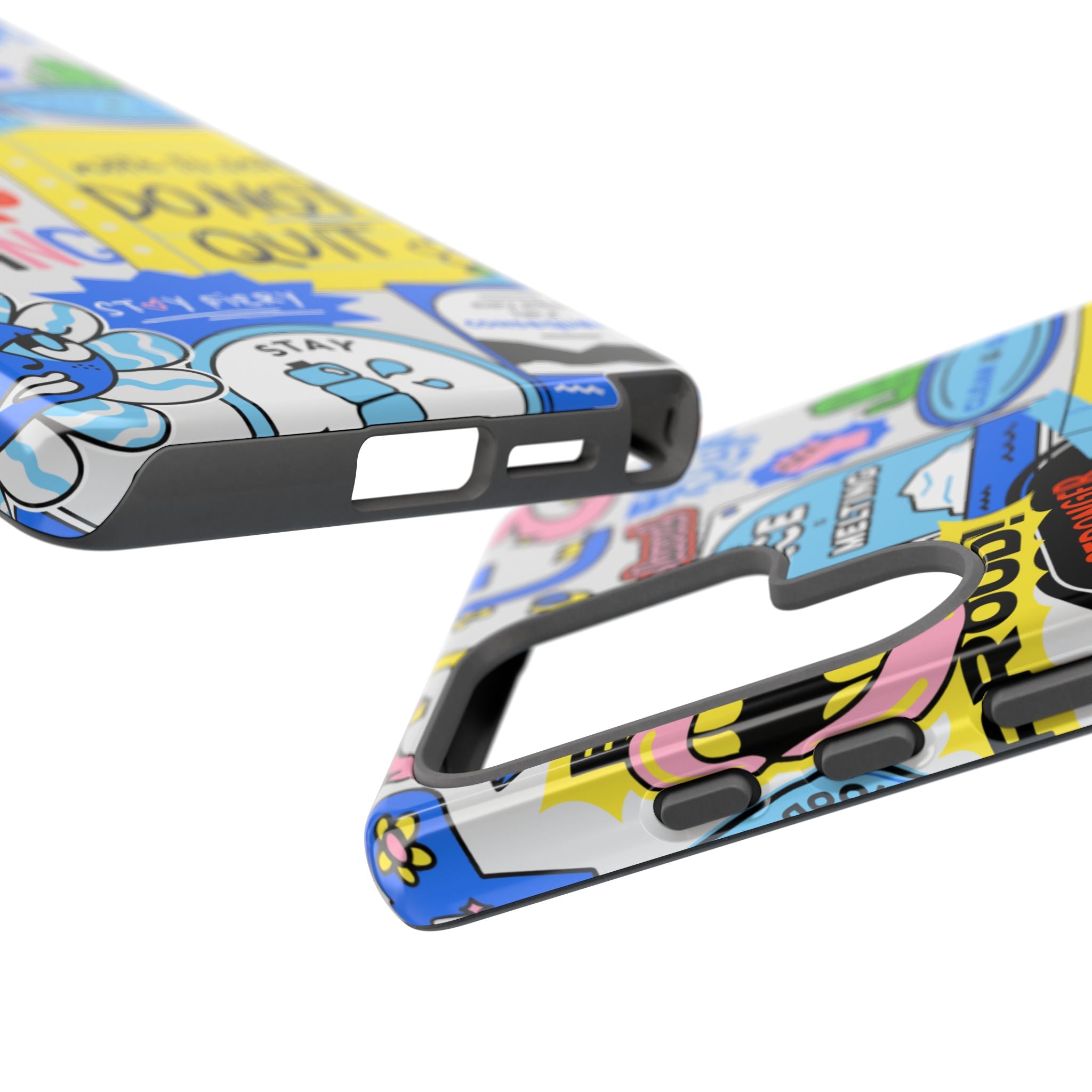 Optimist's Collage Phone Case — Colorful Positive Aesthetic