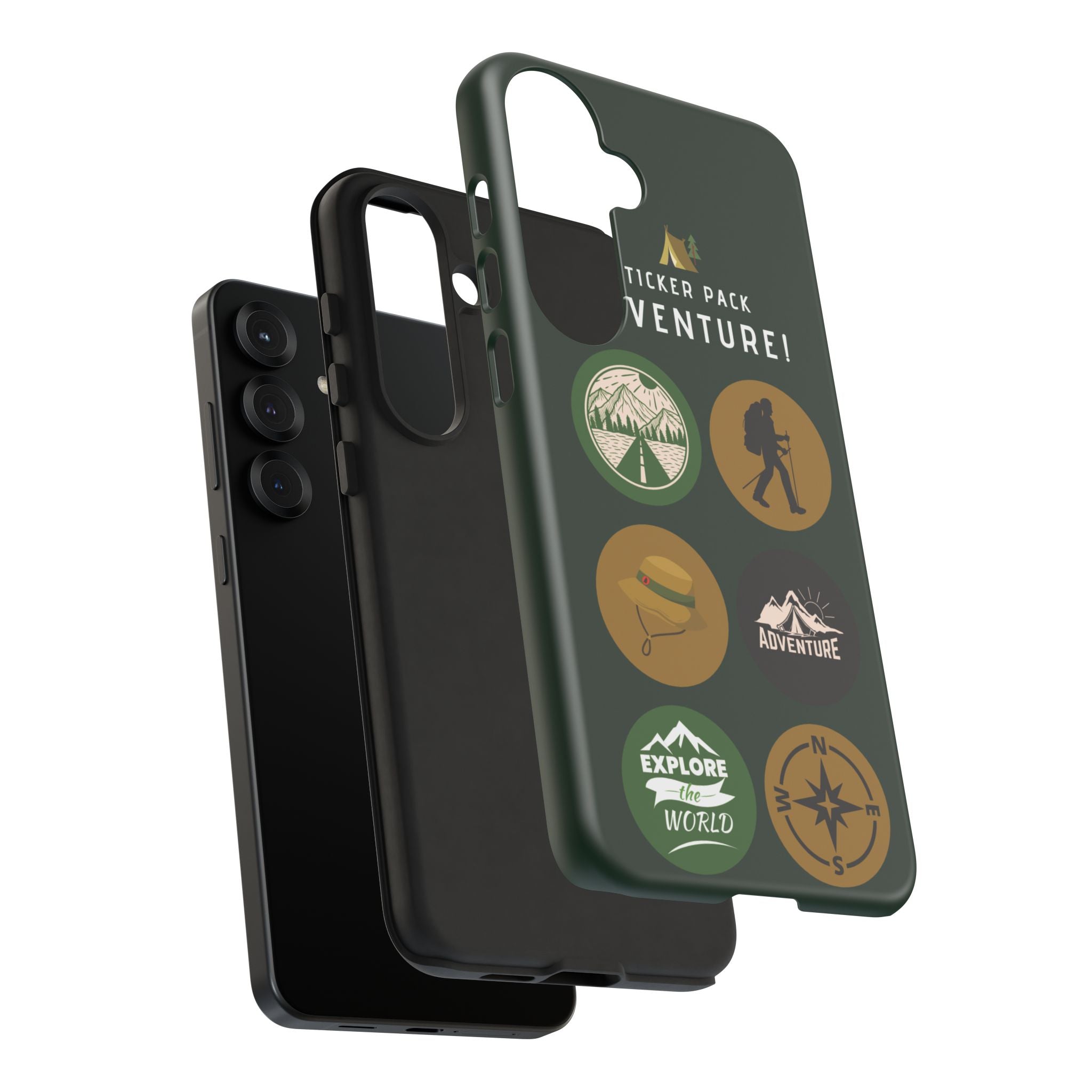 Adventure Hiking Phone Case — Outdoor Sticker Design