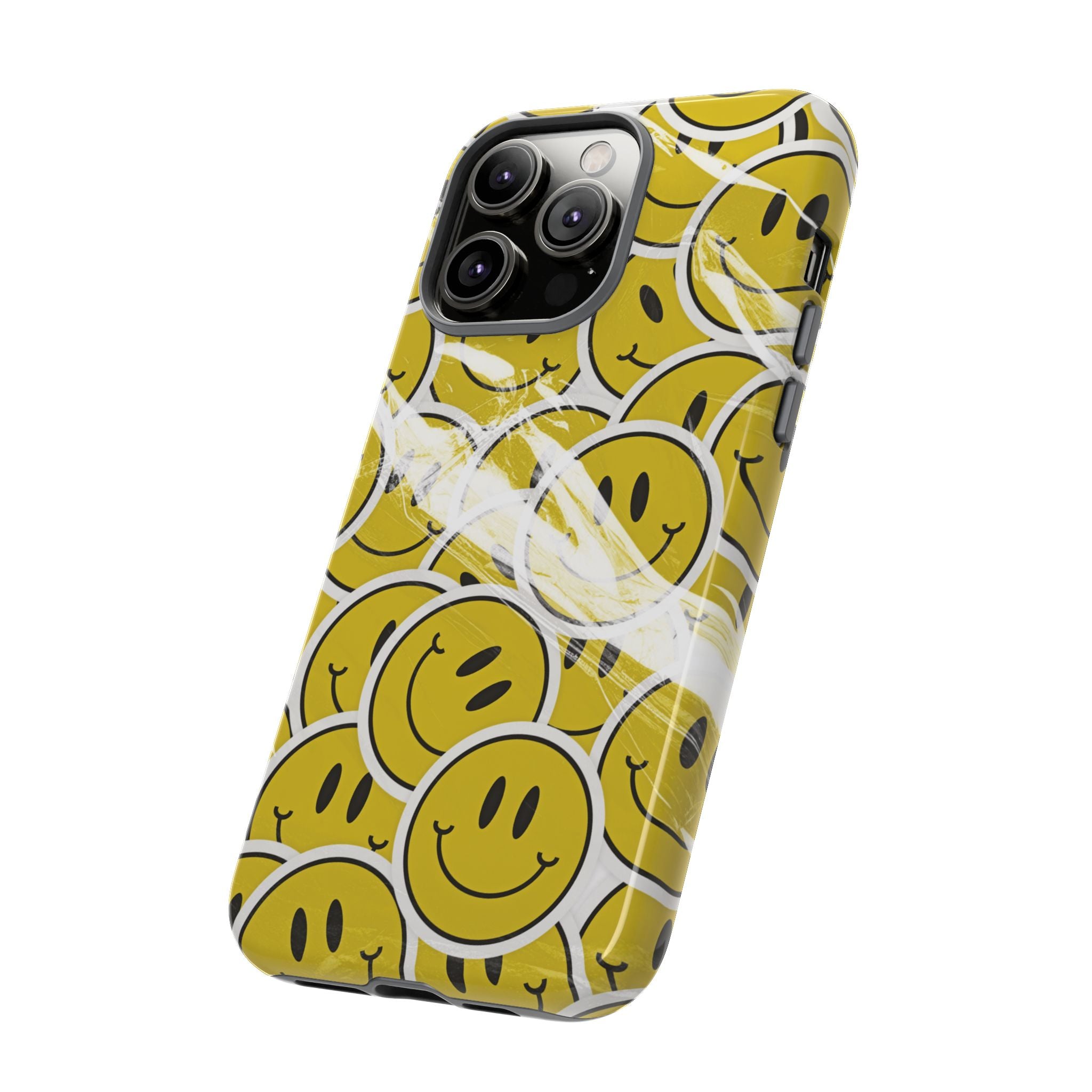 Smiley Face Phone Case — Happy Colorful Aesthetic Cover