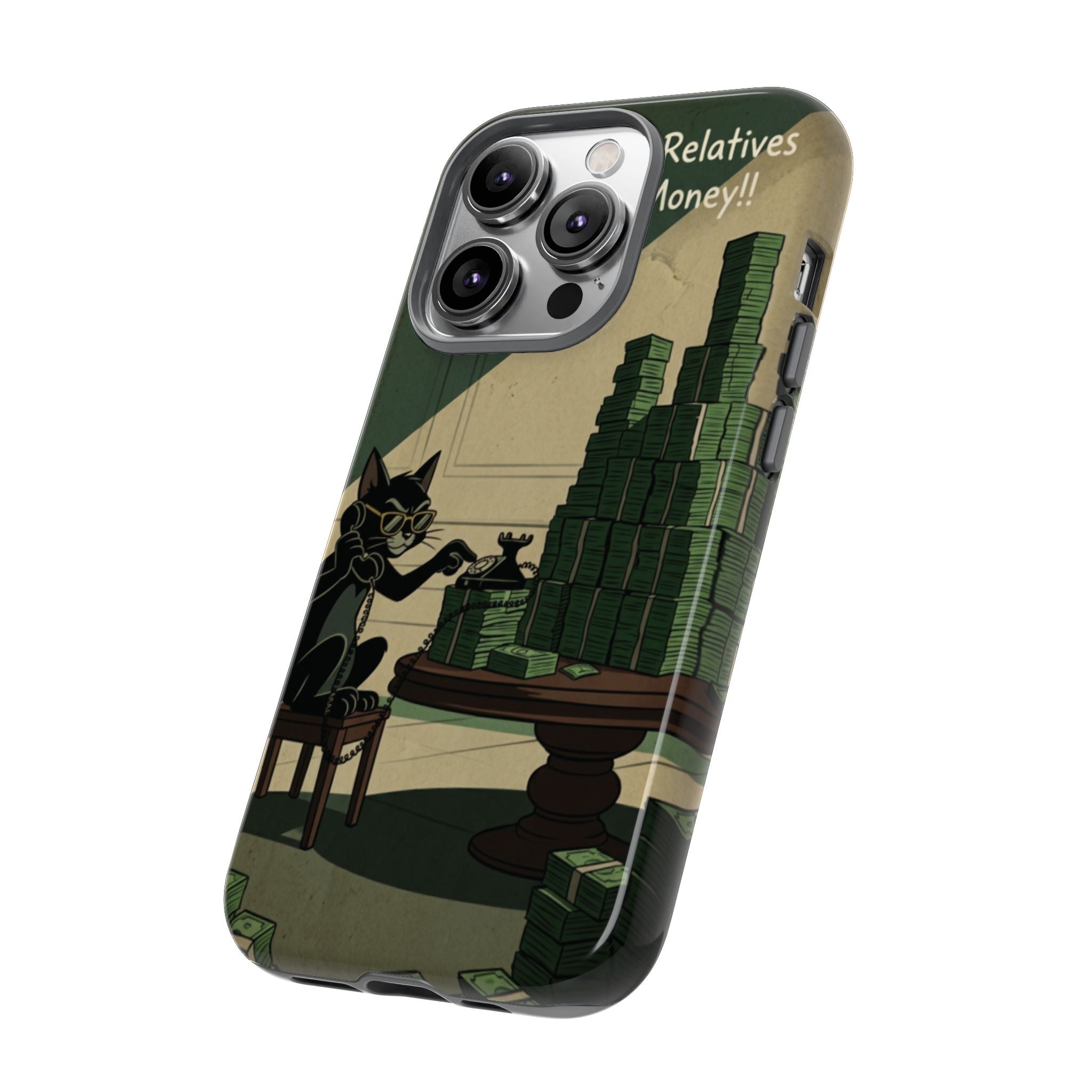 No Love No Relatives — Just Ego & Money Phone Case
