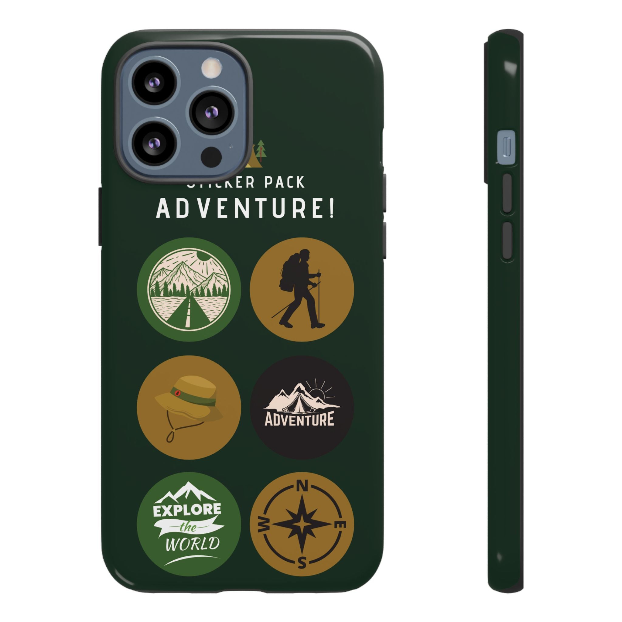 Adventure Hiking Phone Case — Outdoor Sticker Design