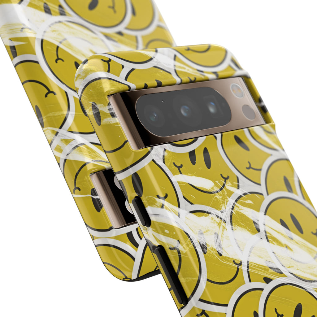 Smiley Face Phone Case — Happy Colorful Aesthetic Cover