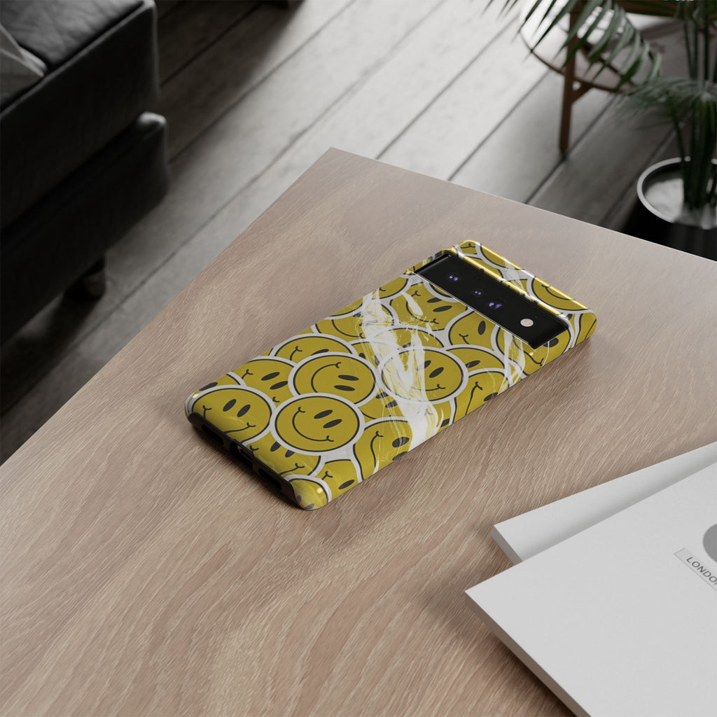 Smiley Face Phone Case — Happy Colorful Aesthetic Cover