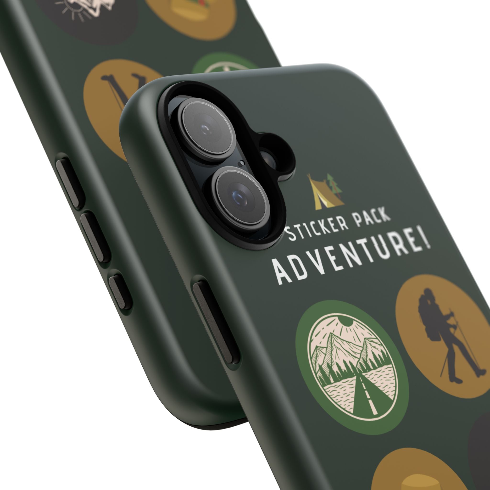 Adventure Hiking Phone Case — Outdoor Sticker Design