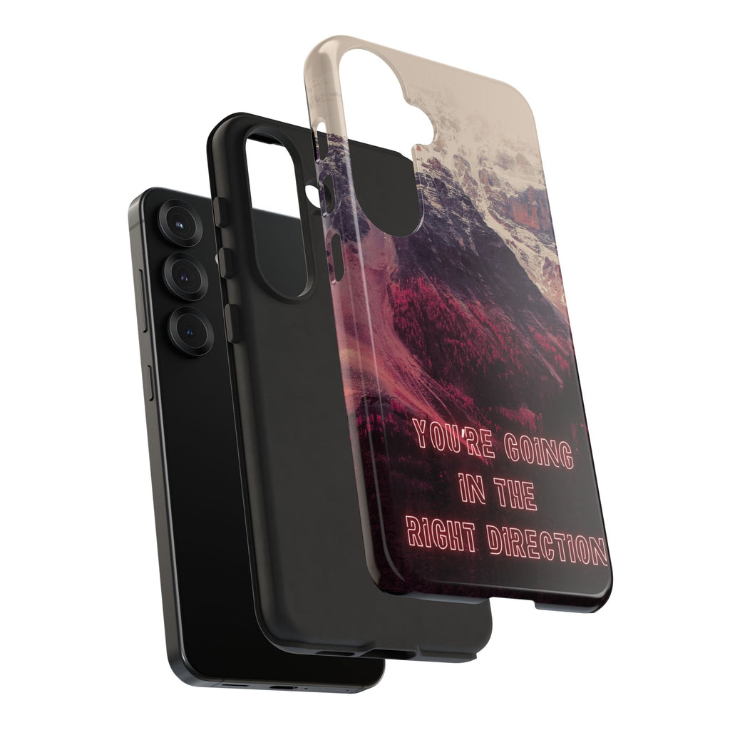 PEAK Motivational Phone Case — Word Art Minimal Design
