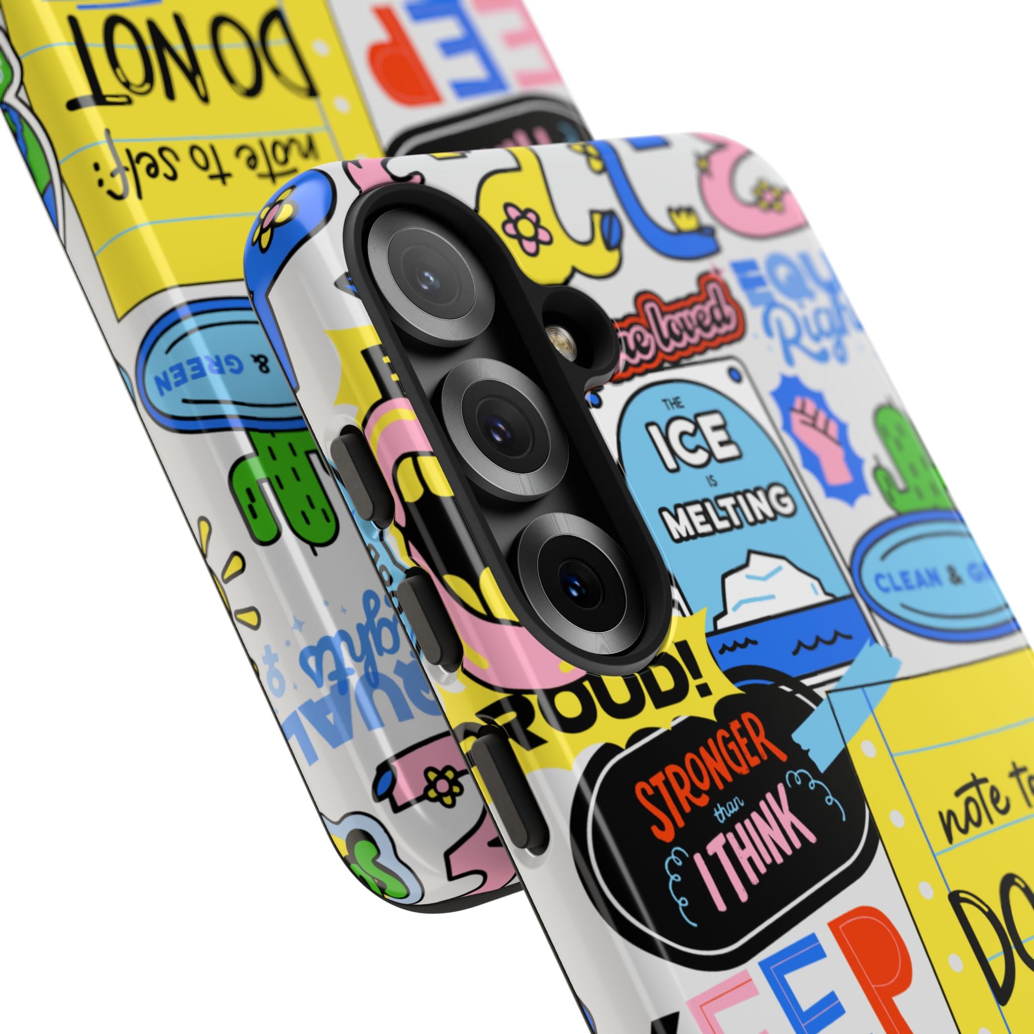 Optimist's Collage Phone Case — Colorful Positive Aesthetic