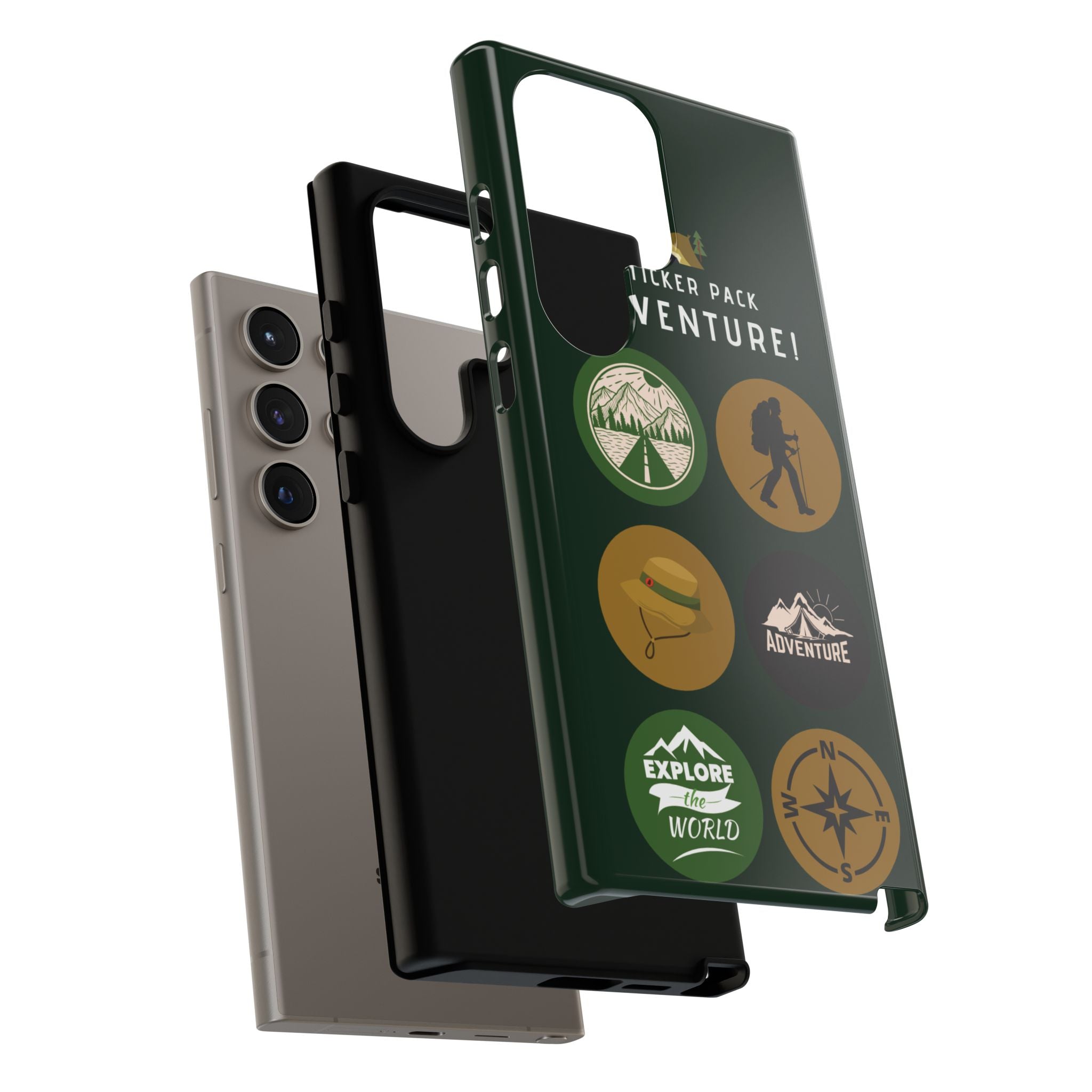 Adventure Hiking Phone Case — Outdoor Sticker Design