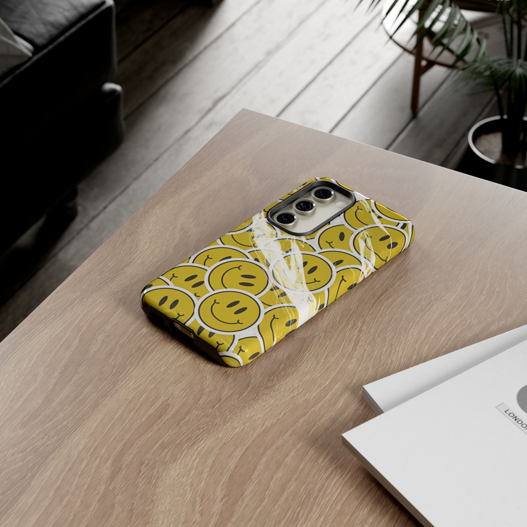 Smiley Face Phone Case — Happy Colorful Aesthetic Cover
