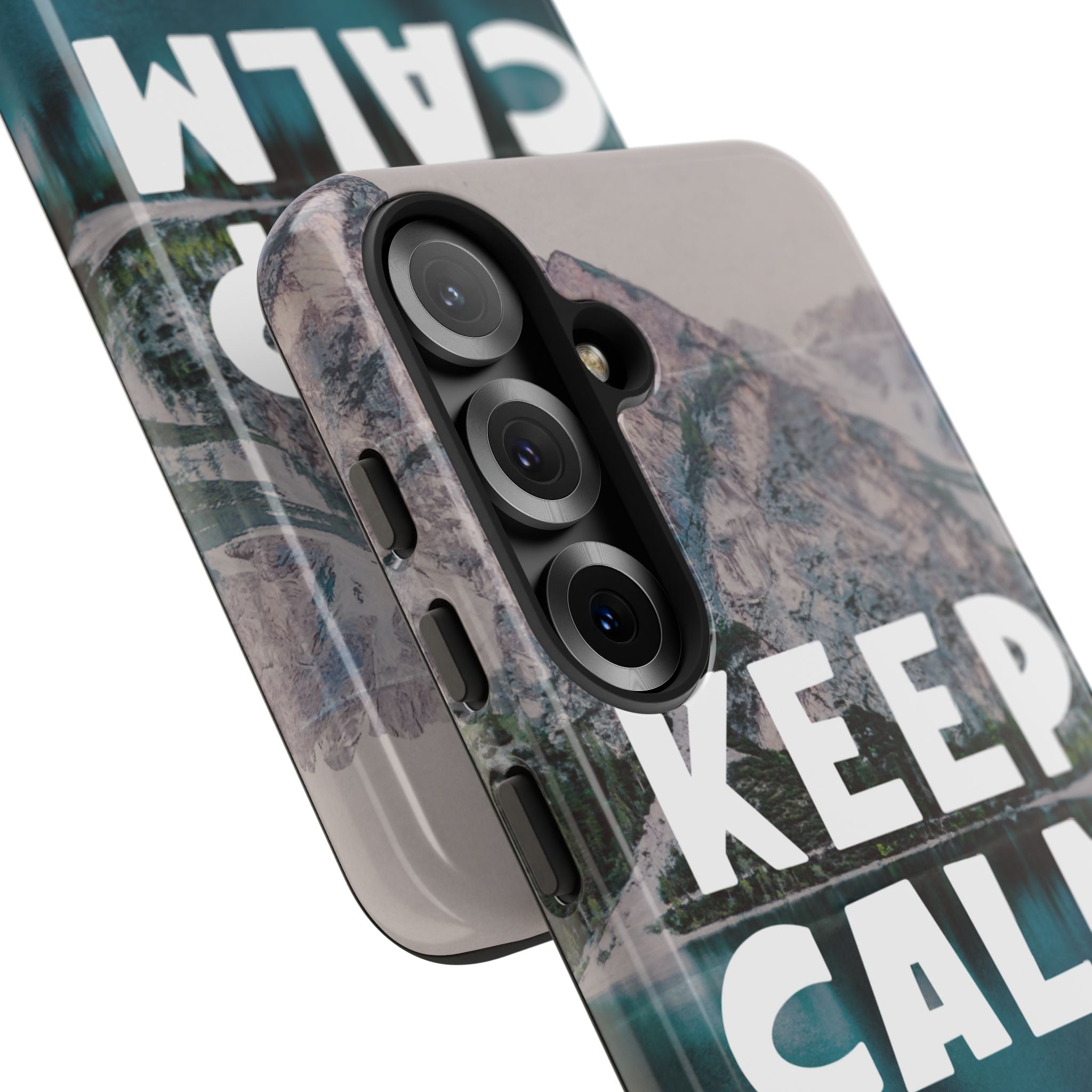 Keep Calm Phone Case — Minimalist Word Art Cover