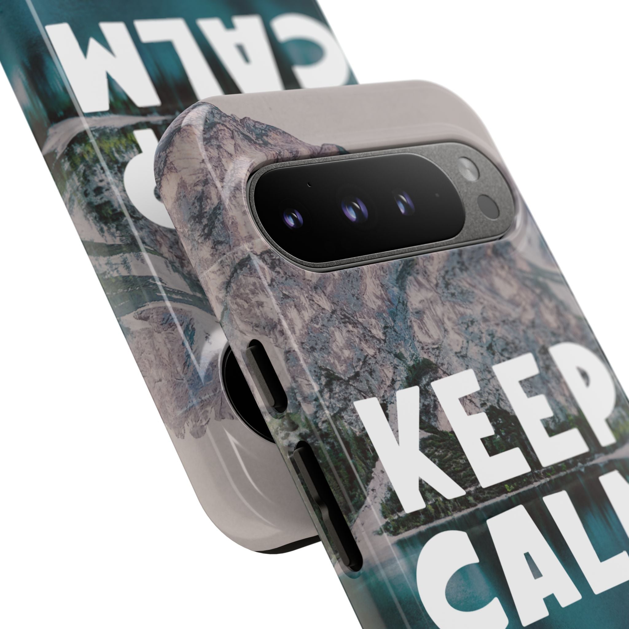 Keep Calm Phone Case — Minimalist Word Art Cover