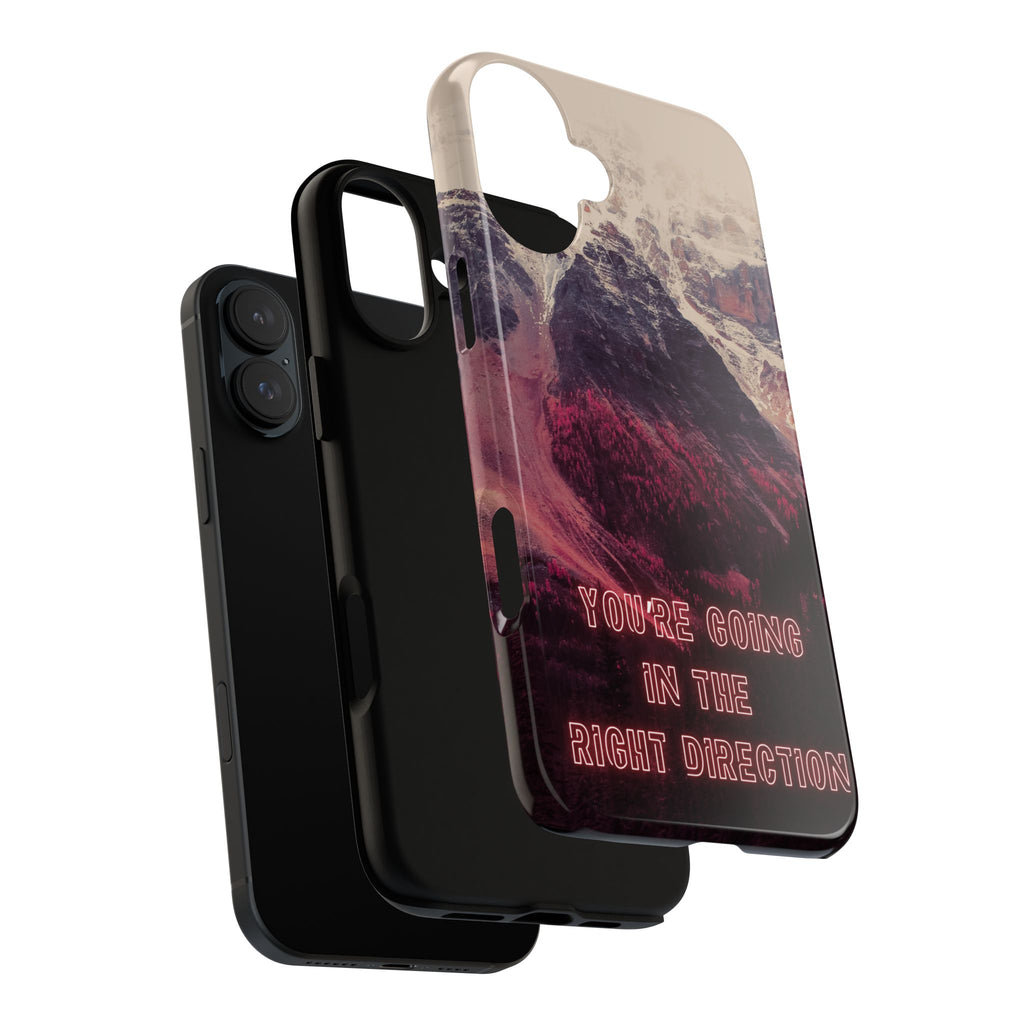PEAK Motivational Phone Case — Word Art Minimal Design