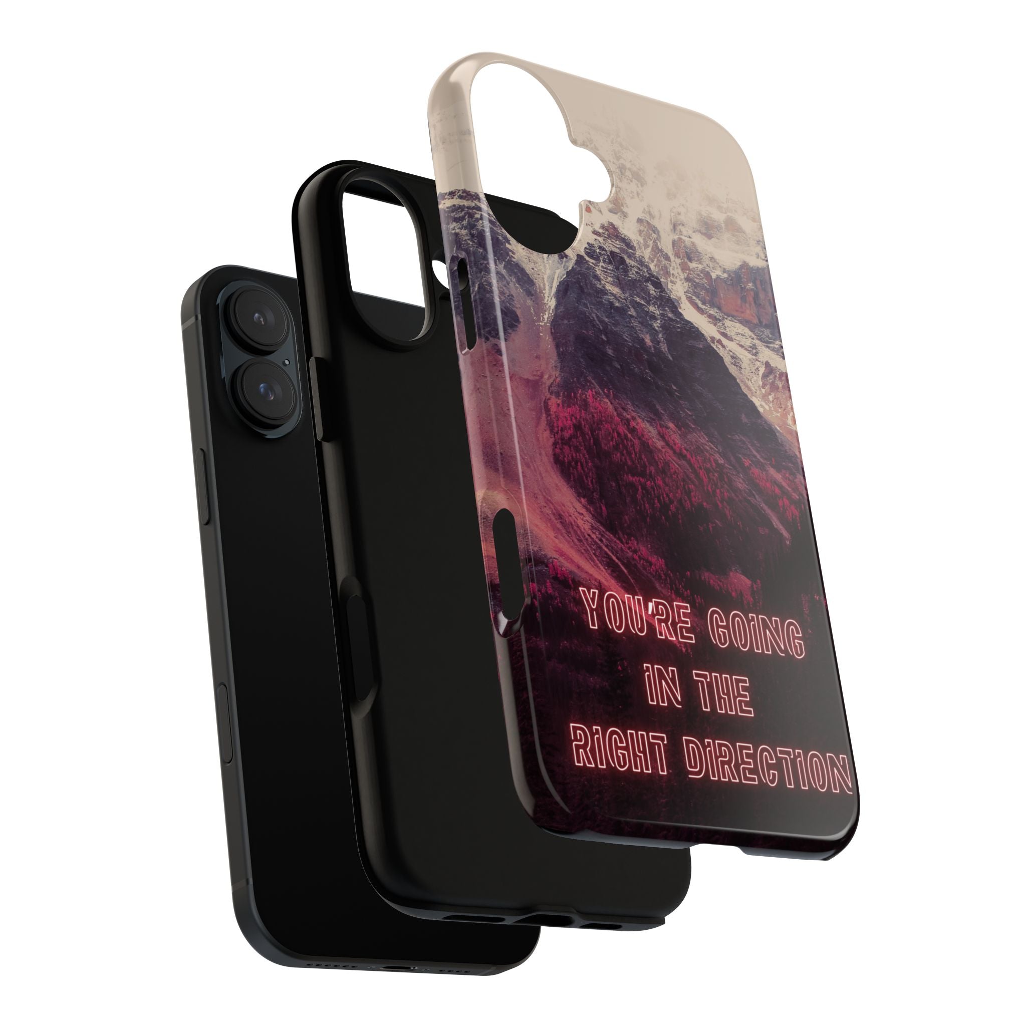 PEAK Motivational Phone Case — Word Art Minimal Design