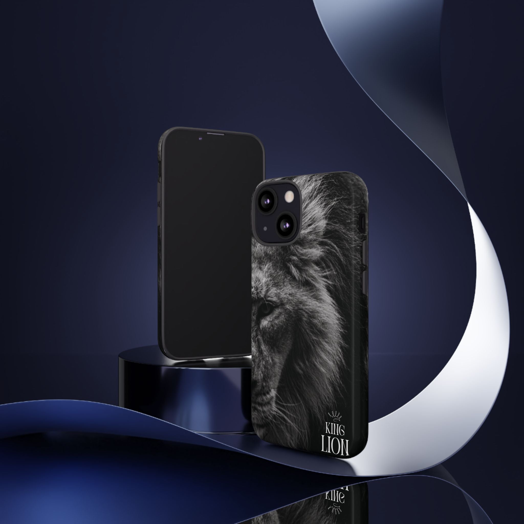 King Lion Phone Case — Majestic Wildlife Aesthetic Cover