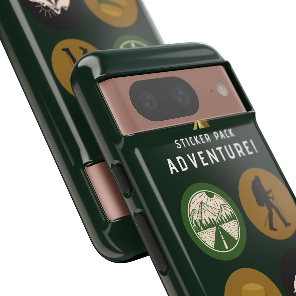 Adventure Hiking Phone Case — Outdoor Sticker Design