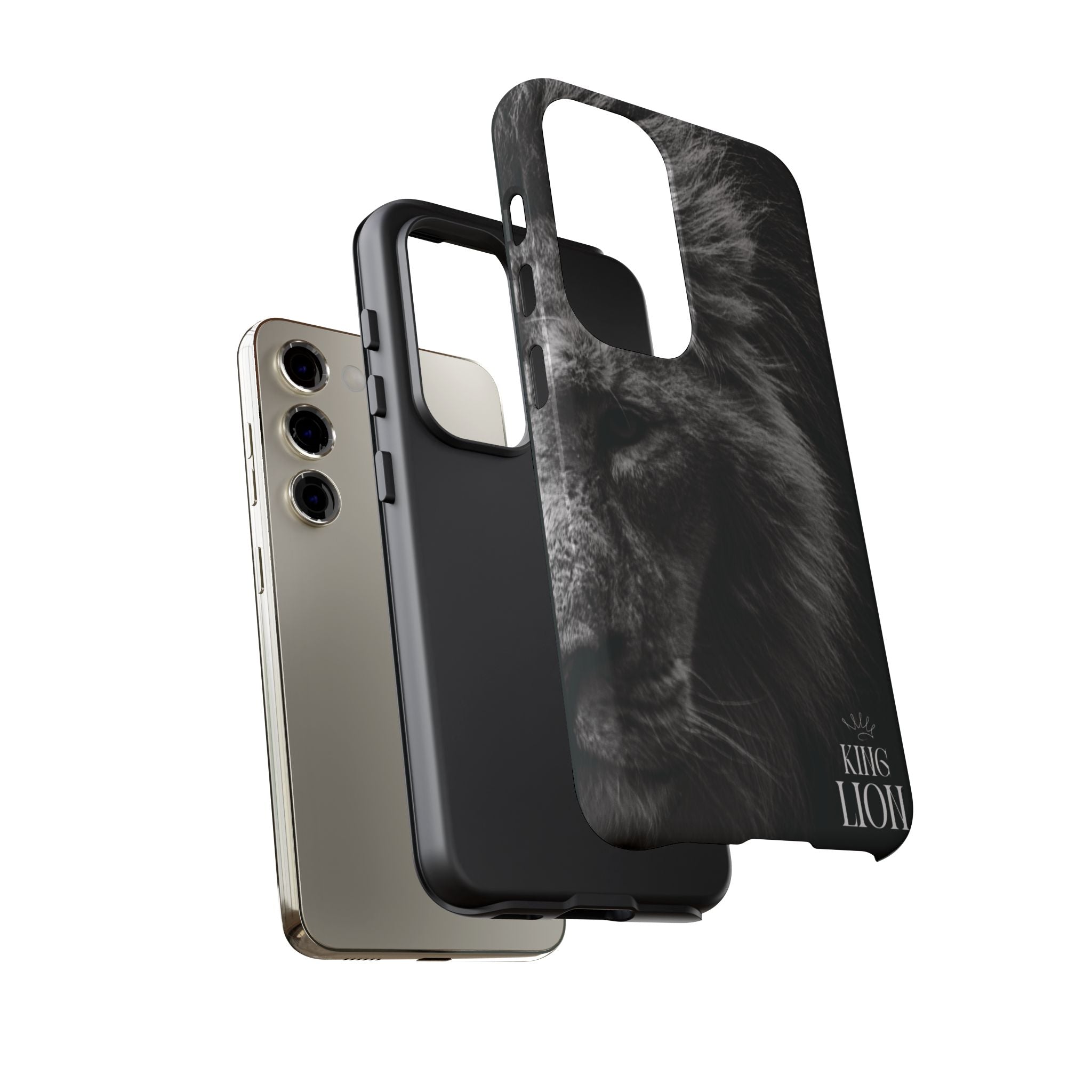 King Lion Phone Case — Majestic Wildlife Aesthetic Cover