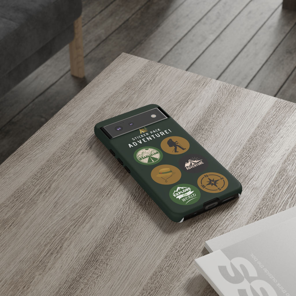 Adventure Hiking Phone Case — Outdoor Sticker Design